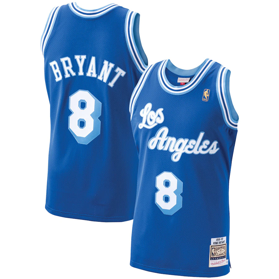 Los Angeles Lakers #8 Kobe Bryant Royal Blue 1996-97 Anniversary