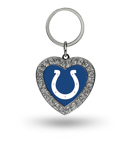 Indianapolis Colts Rhinestone Heart Key Chain - THE 4TH QUARTER
