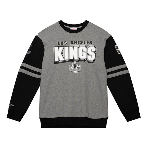 Los Angeles Kings Mens Sweatshirt Mitchell & Ness All Over Crew 2.0 Pullover