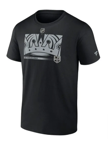 Los Angeles Kings Mens T-Shirt Fanatics Core Collection Secondary Logo Tee Black