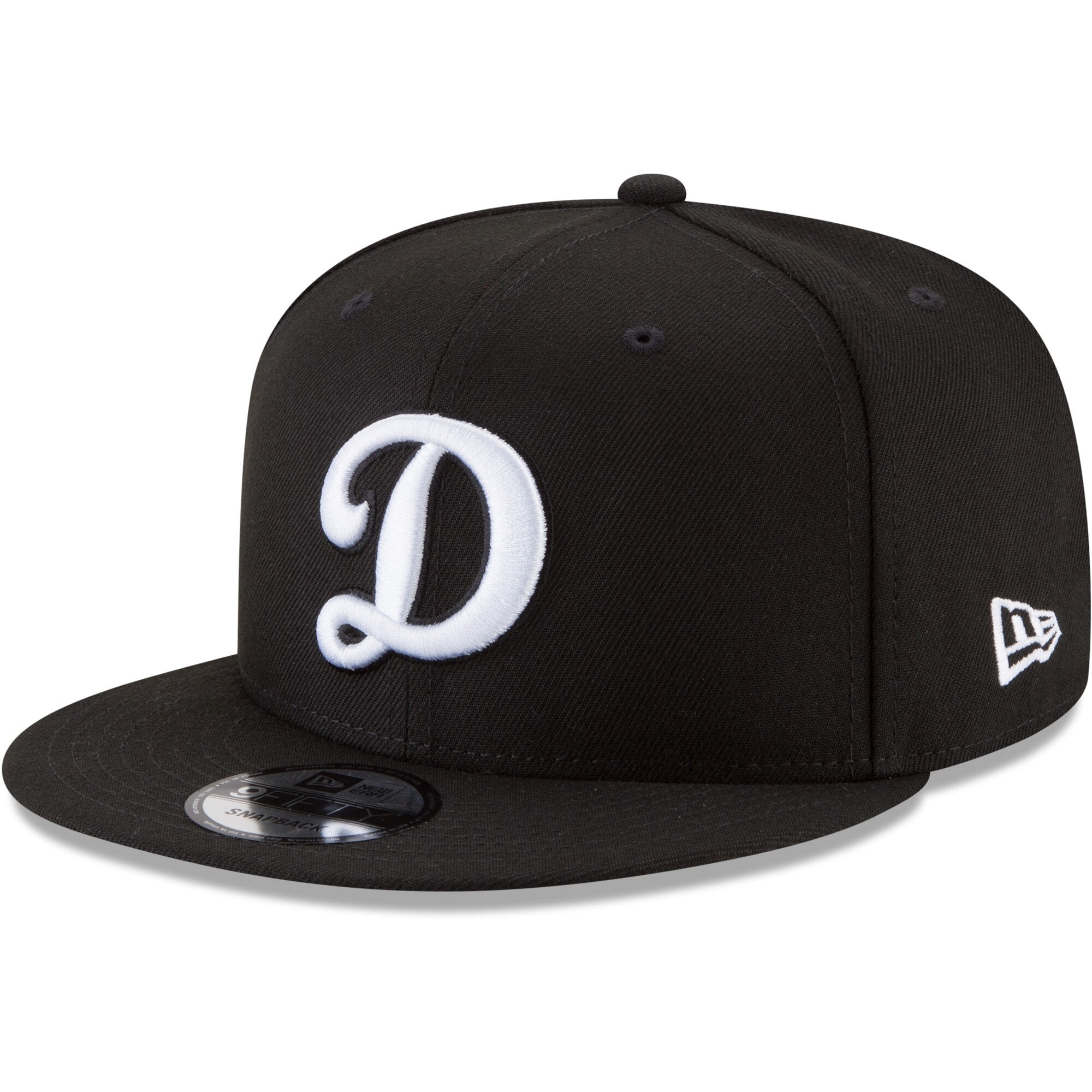 Los Angeles Dodgers Snapback Big D New Era 9FIFTY Cap Hat Black WL