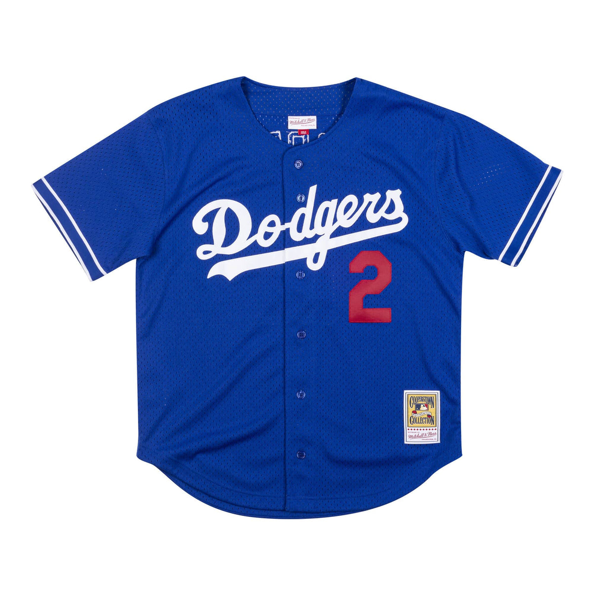 LA Dodgers Jersey Majestic Cool Base Two Button Batting Jersey mens XL #14  Blue