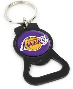 Los Angeles Lakers Key Chain Bottle Opener Key Ring Black