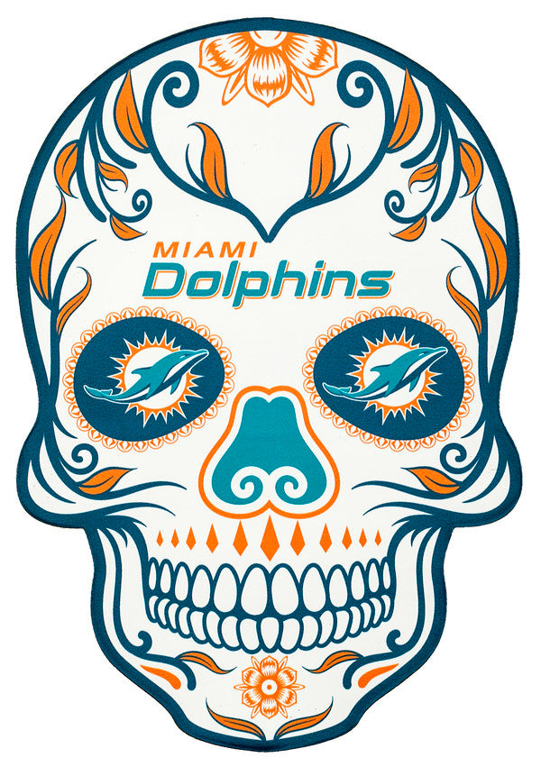 miami dolphins skull cap
