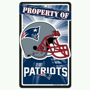 New England Patriots Bar and Home Decor Property of Sign