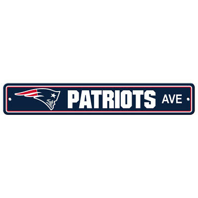 New England Patriots AVE Bar Home Decor Plastic Street Sign