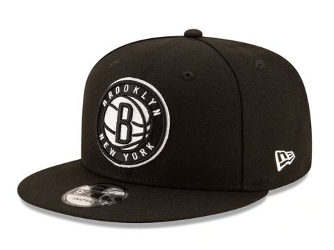 Brooklyn Nets Snapback 9Fifty New Era Logo Cap Hat Black