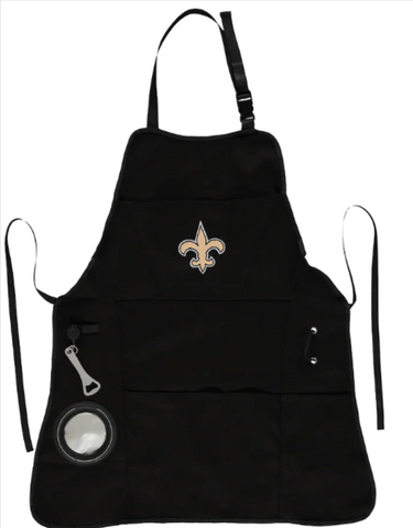 New Orleans Saints Black Four-Pocket Apron