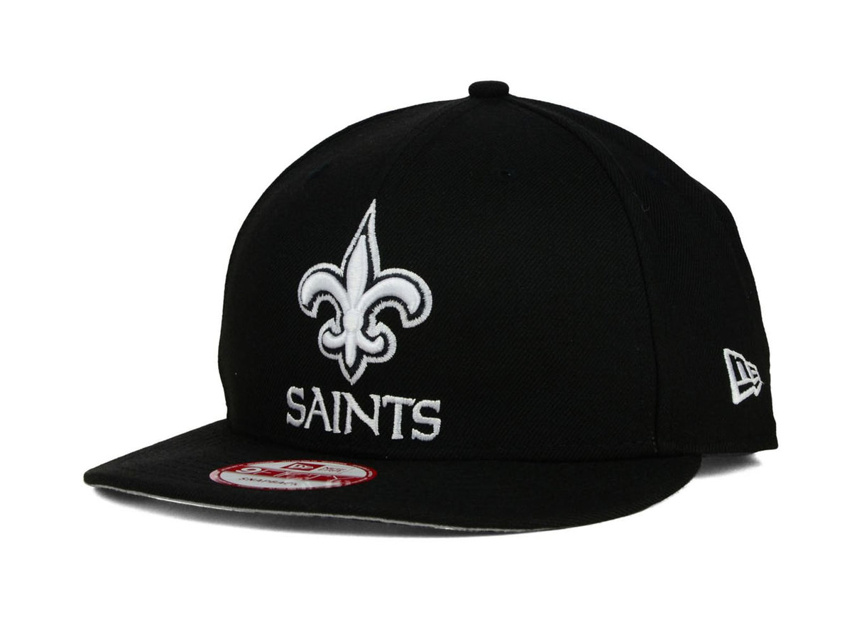 New Orleans Saints NFL TEAM-BASIC Black-White Fitted Hat