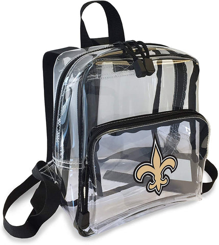 New Orleans Saints "X-Ray" Mini Transparent 9" Backpack