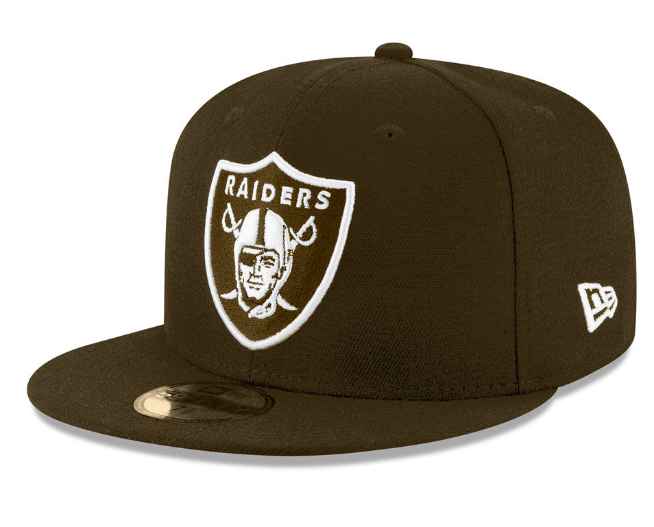 brown raiders fitted hat