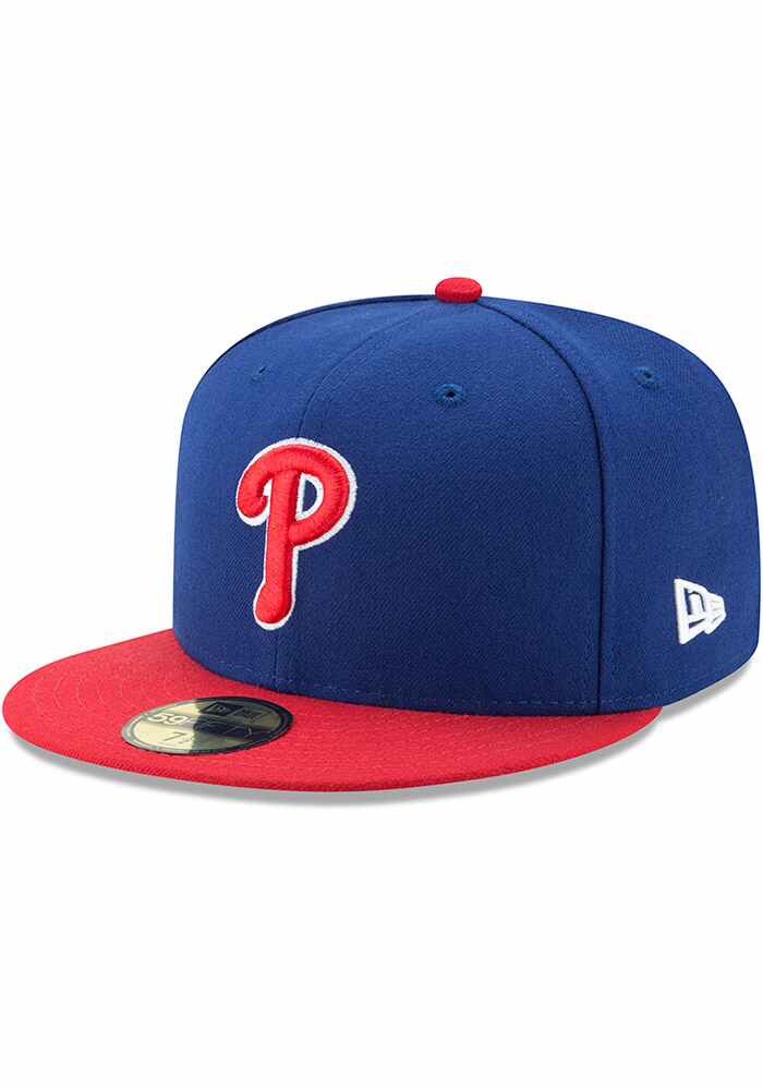 Philadelphia Phillies Fitted New Era 59Fifty Blue Red Cap Hat