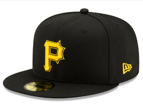 Pittsburgh Pirates Fitted New Era 59Fifty Alternate 2 Black Cap Hat