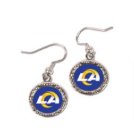 Los Angeles Rams Carded Round Logo Dangler Earrings