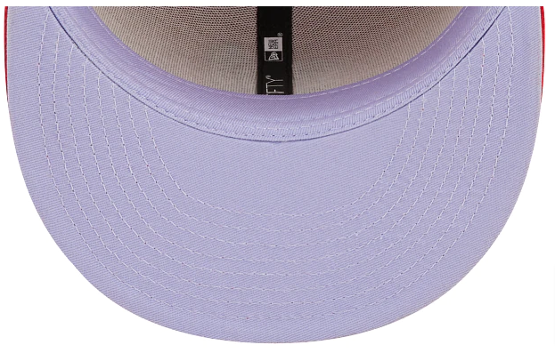 light purple fitted hat
