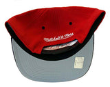 Detroit Red Wings Snapback Mitchell & Ness Monolith Cap Hat Red Black - THE 4TH QUARTER
