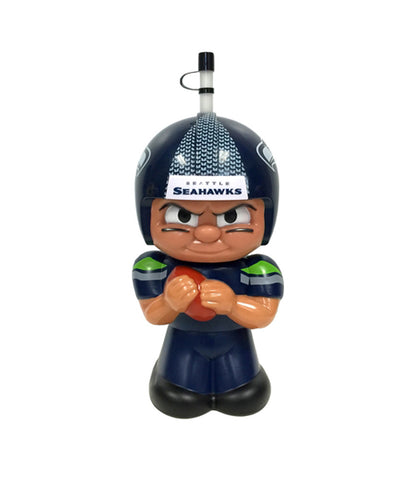 Seattle Seahawks 16 oz. 3D Character Teenymates Big Sip Bottle - THE 4TH QUARTER