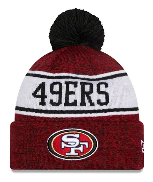 49ers beanie black