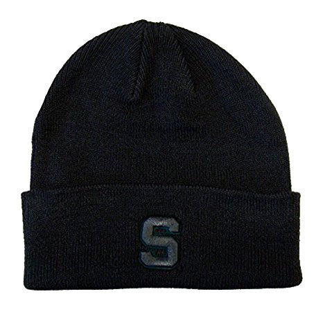 Michigan State Spartans Zephyr Pop Knit Fold Beanie Charcoal Gray - THE 4TH QUARTER