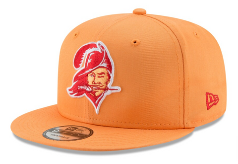 Tampa Bay Buccaneers Snapback New Era 9Fifty Throwback Logo Orange Cap Hat