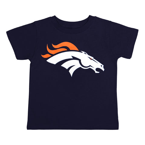 Denver Broncos Toddler (2T-4T) Logo T-Shirt Navy - THE 4TH QUARTER
