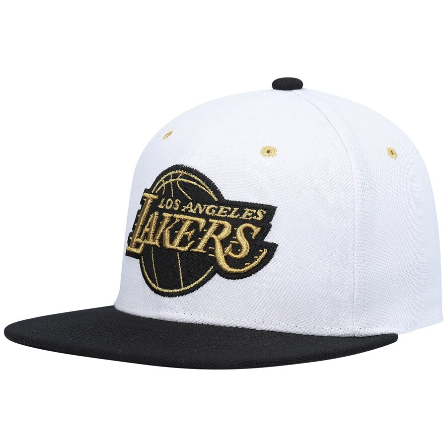 lakers black and yellow hat
