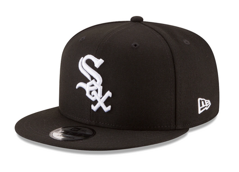 Chicago White Sox Snapback New Era Basic Black White Cap Hat