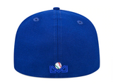 Yaquis de Obregon Fitted New Era 59Fifty Mexican LMP 'CO' Tri White Blue Hat Cap