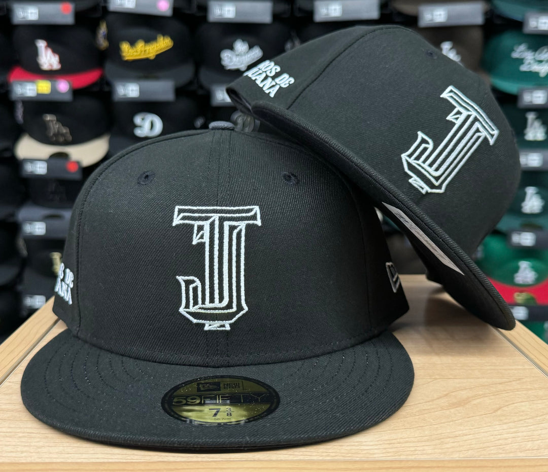 Toros de Tijuana New Era 59Fifty Team Patch Fitted Black White Hat Cap Black UV - THE 4TH QUARTER