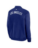 Los Angeles Dodgers KAWS Authentic Collection Dugout Full-Zip Bomber Jacket Royal Blue