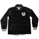 Raiders Mens Jacket Mitchell & Ness Off the Bus Corduroy Coaches Full-Snap