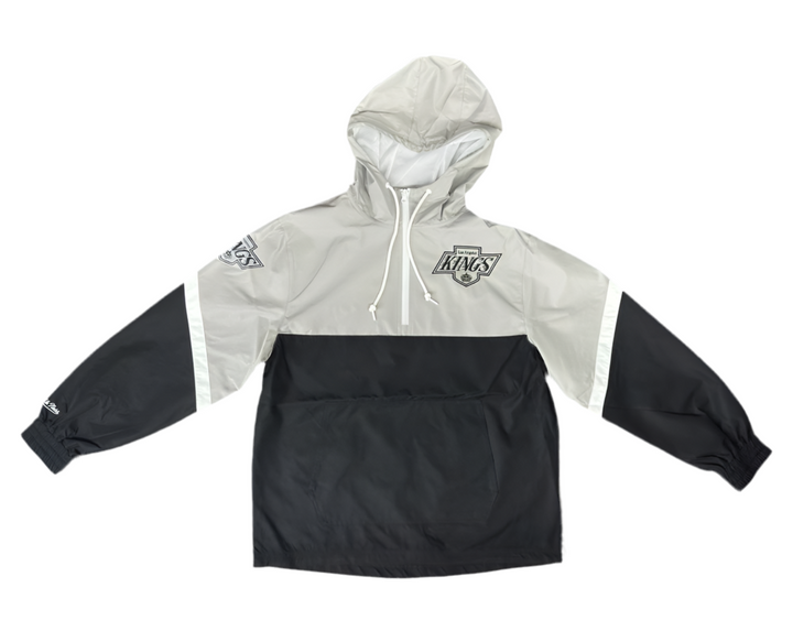 Los Angeles Kings Mitchell &amp; Ness Tie Breaker Lightweight Anorak Quarter-Zip Windbreaker - THE 4TH QUARTER