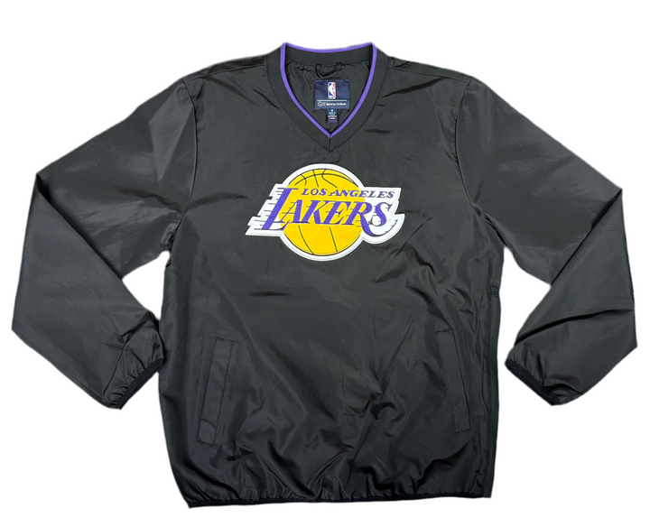 Los Angeles Lakers Mens Crossover V-Neck G-III Jacket Black - THE 4TH QUARTER