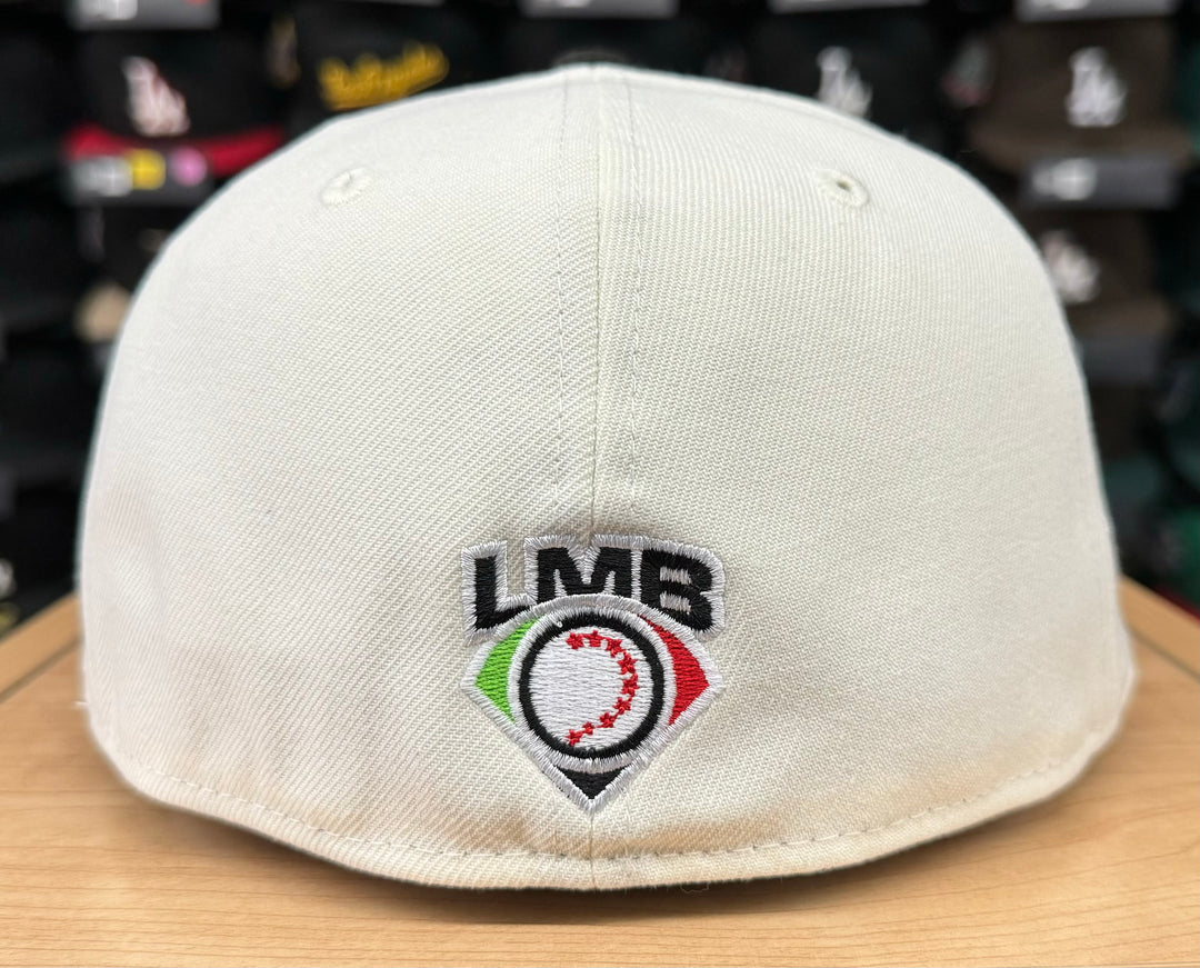 Toros de Tijuana New Era 59Fifty Wordmark Fitted Chrome Black Hat Cap Black UV - THE 4TH QUARTER