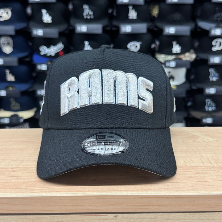 Los Angeles Rams Snapback 9Forty New Era A-Frame 2000 SB Black Hat Cap - THE 4TH QUARTER