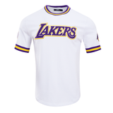 Los Angeles Lakers Pro Standard Men's Premium T-Shirt Classic Chenille White