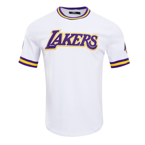 Los Angeles Lakers Pro Standard Men's Premium T-Shirt Classic Chenille White