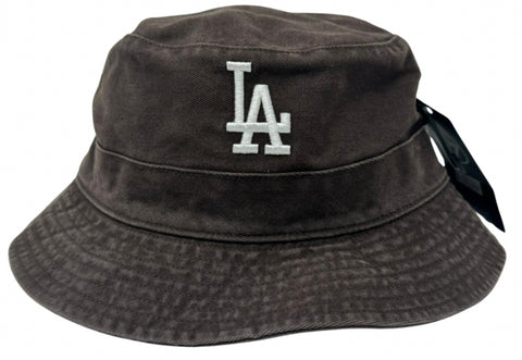 Los Angeles Dodgers 47 Brand Team Bucket Hat Brown