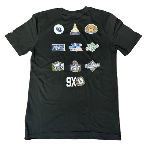 Los Angeles Dodgers Mens T-Shirt New Era 2025 World Series Heritage Tee - Black