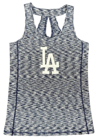 Los Angeles Dodgers Womens New Era Racerback Tank Top Heather Blue