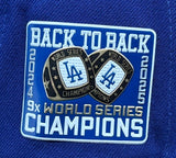 Los Angeles Dodgers New Era 2025 WSC Back 2 Back Rings TPU Patch 9FIFTY Snapback Hat Cap