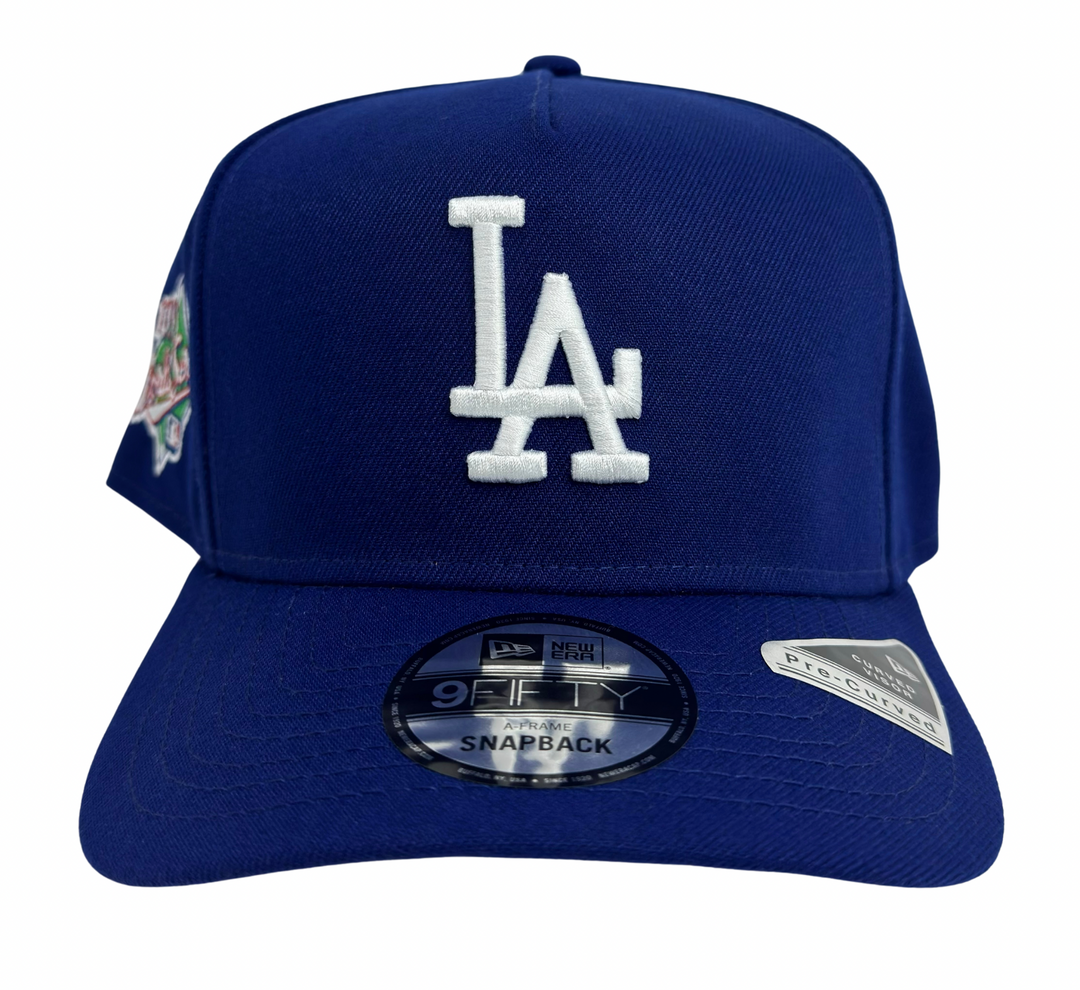 Los Angeles Dodgers Youth Snapback 9Fifty New Era A-Frame 1988 World Series Blue Hat Cap Grey UV - THE 4TH QUARTER