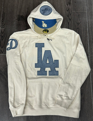 Los Angeles Dodgers Mens Sweatshirt Pro Standard Denim Wordmark Hoodie