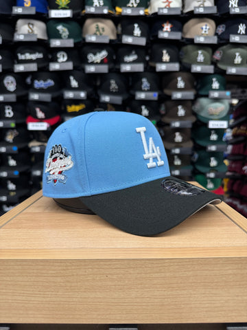 Los Angeles Dodgers Snapback 9Forty New Era A-Frame 100 Anni. Sky Black Hat Cap Grey UV