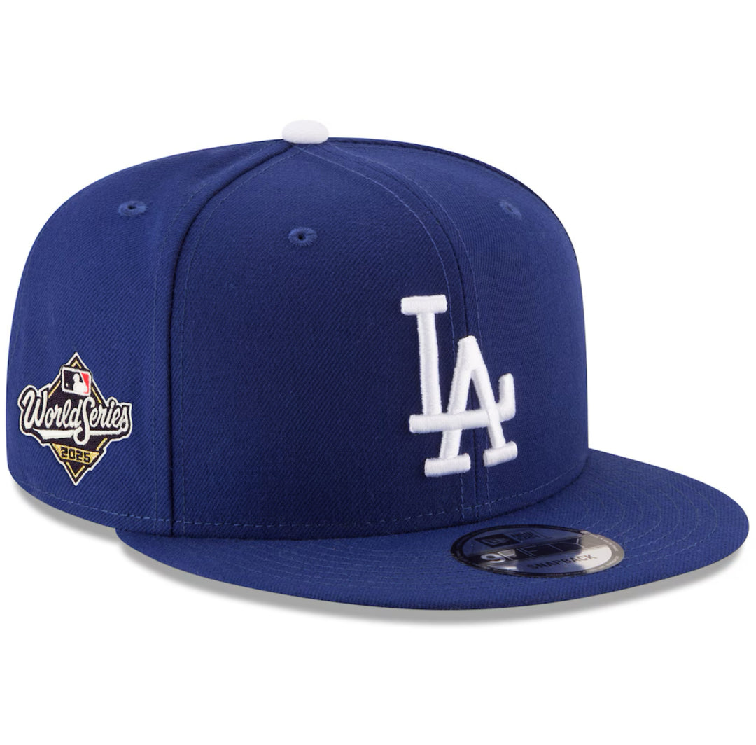Los Angeles Dodgers New Era 2025 World Series Side Patch 9FIFTY Snapback Hat - Royal Blue - THE 4TH QUARTER