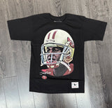 San Francisco 49ers Mens T-Shirt Mitchell & Ness Big Face Jerry Rice Tee Black
