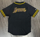 Los Angeles Lakers Mens Mitchell & Ness Vintage Logo Button Front Jersey