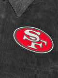 San Francisco 49ers Mens Jacket Mitchell & Ness Off the Bus Corduroy Coaches Full-Snap