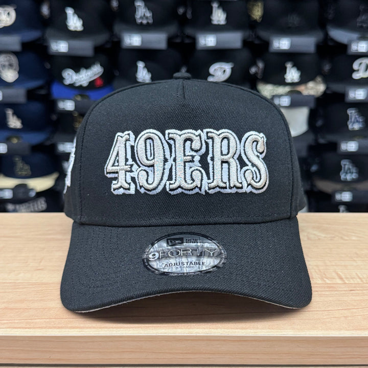 San Francisco 49ers Snapback 9Forty New Era A-Frame SB XXIX Black Hat Cap - THE 4TH QUARTER