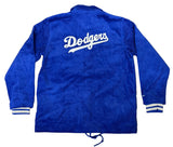 Los Angeles Dodgers Mens Jacket Mitchell & Ness Off the Bus Corduroy Coaches Full-Snap